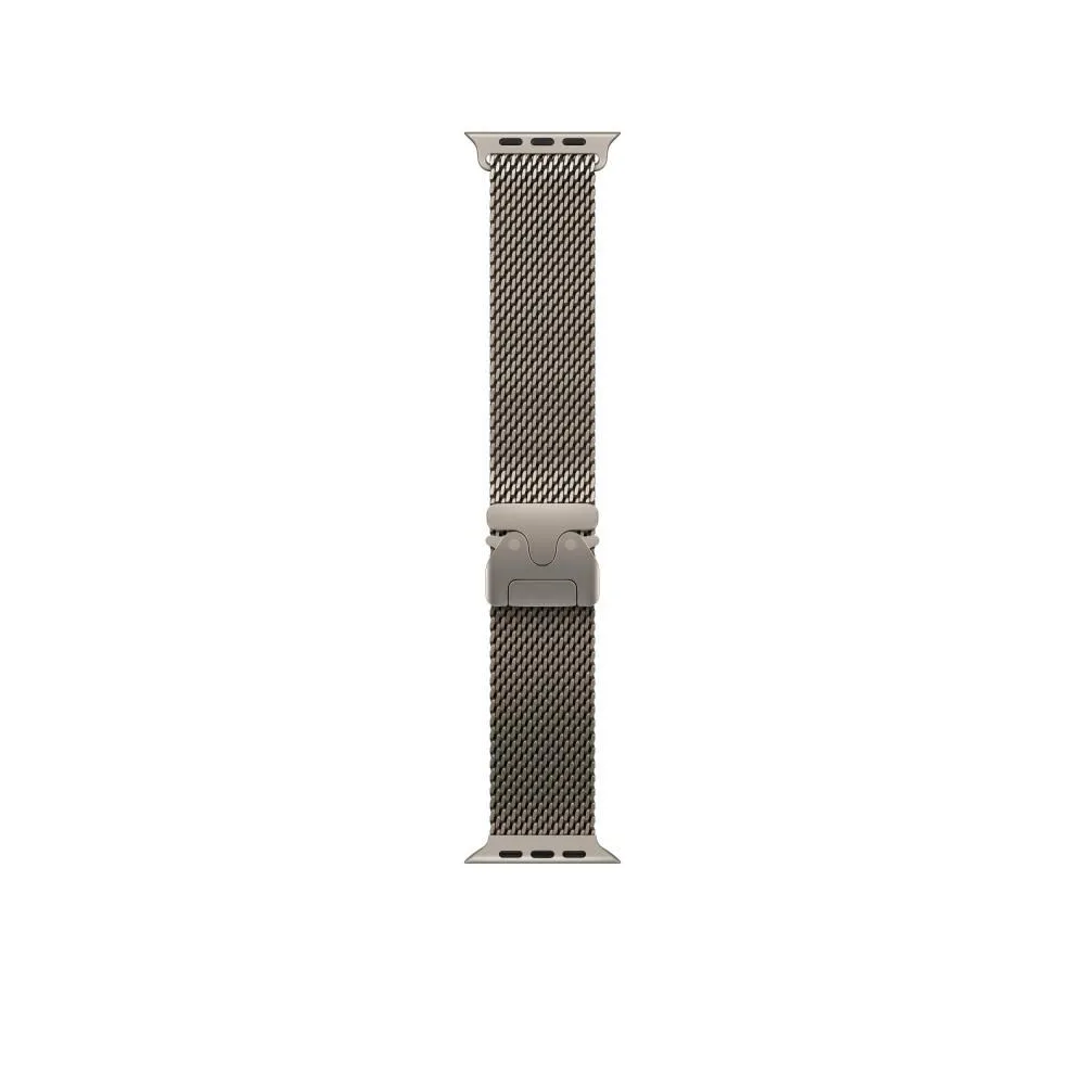 49mm natural titanium milanese loop - large