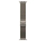 49mm natural titanium milanese loop - medium