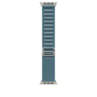 49mm light blue alpine loop - medium - natural titanium finish