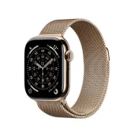 Apple watch series 11 gps + cellular 42mm gold titanium case with