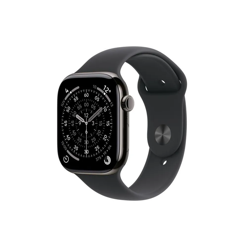 Apple watch series 11 gps + cellular 42mm slate titanium case with