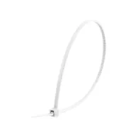 Colier plastic 200mm x 2,5mm Alb, TED