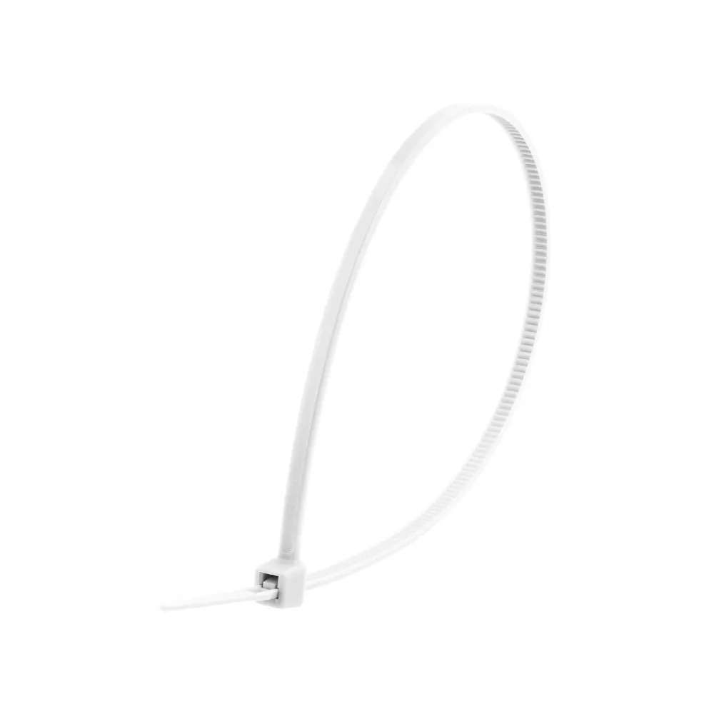 Colier plastic 200mm x 2,5mm Alb, TED