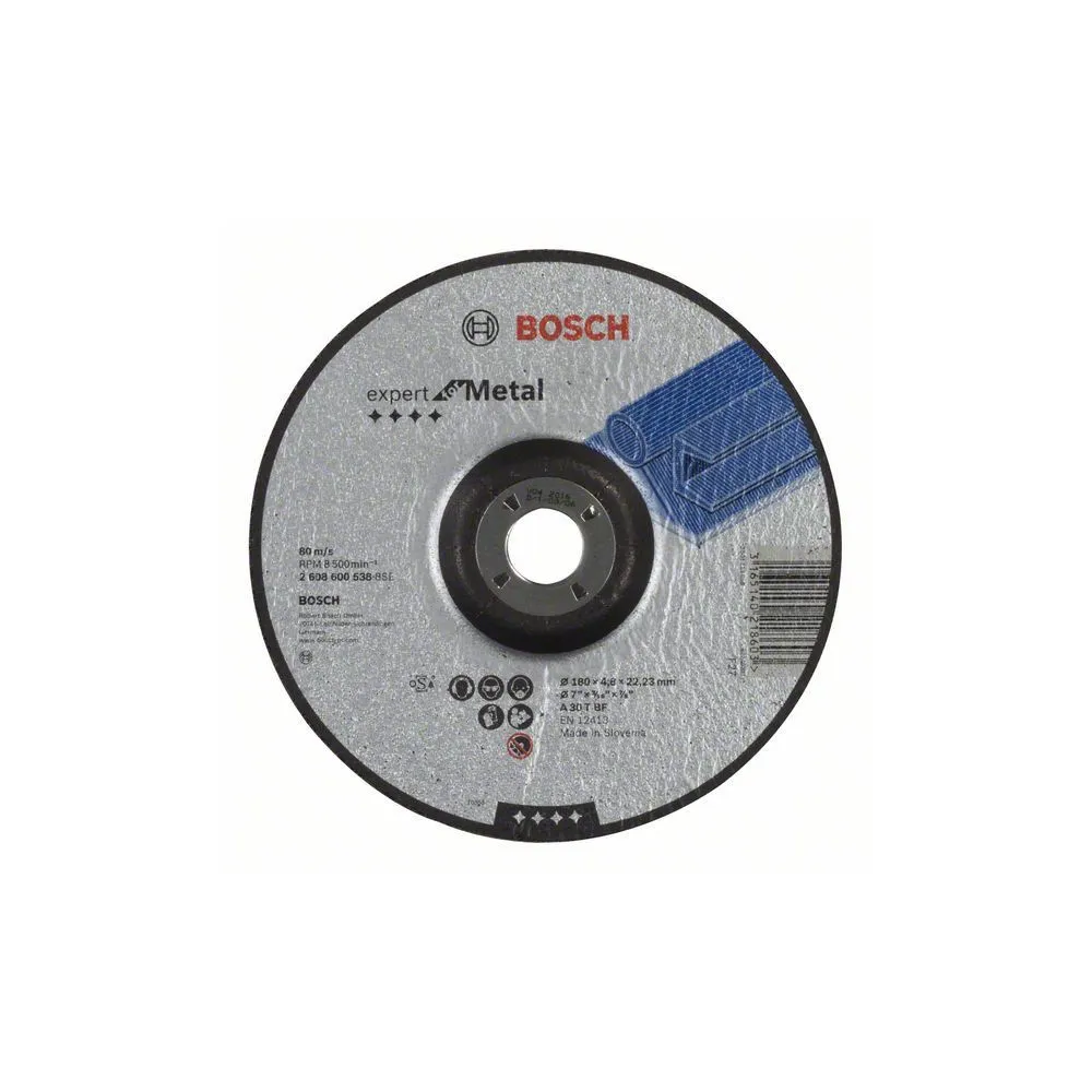 Bosch Disc de degrosare Metal 180mm, 4.8mm