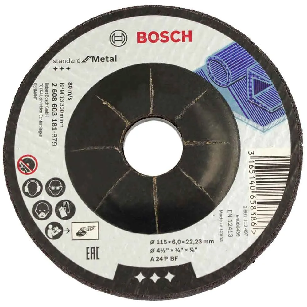 Bosch Disc degrosare Standard Metal 115mm,6mm