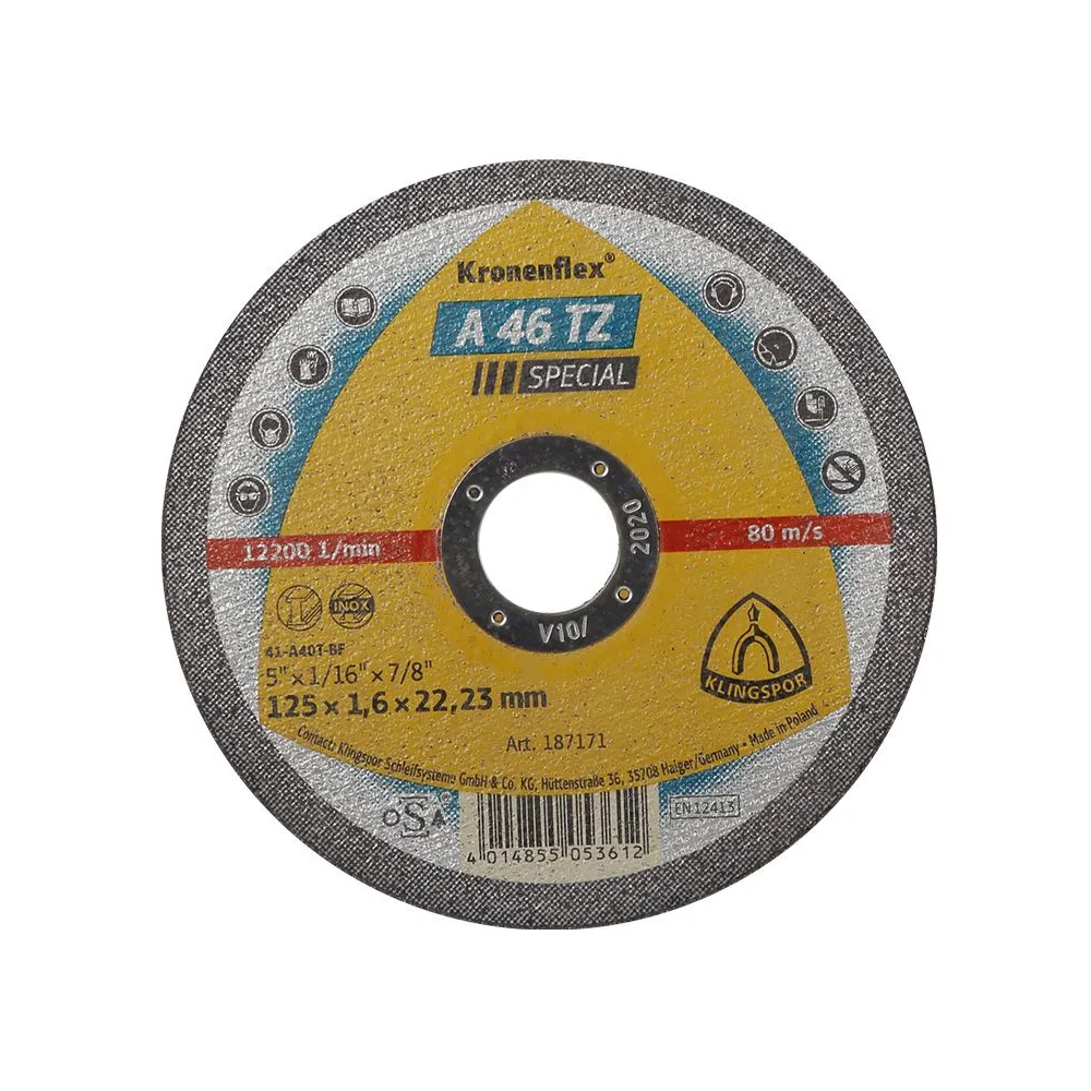 DISC DEBITARE INOX 125X1.6MM / A46TZSPECIAL