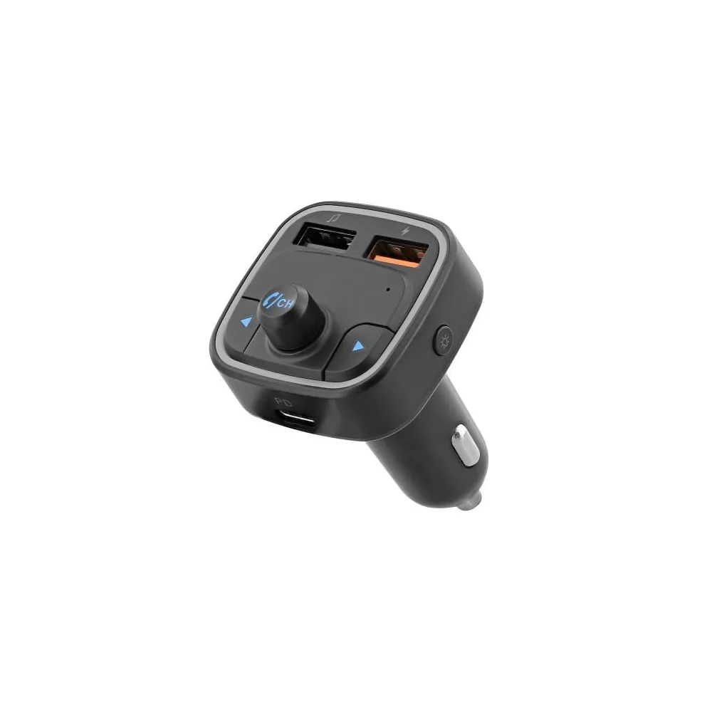 TNB Bluetooth FM transmitter + hands free kit and fast charge - Black