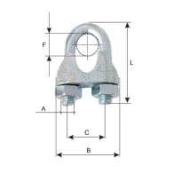 BRIDA FIXARE ZINCATA 3MM / 9X16MM