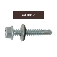 SURUBURI PERFORATOARE RAL8017-MARONIU 4.8X20MM, 250/SET