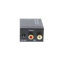 Convertor audio digital Toslink+coax - analog 2x RCA Well