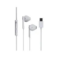 Casti In-Ear cu fir, microfon HMP 700 C, USB-C, alb, Trevi