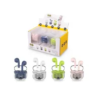 Casti mini Bluetooth cu microfon HMP 12E10 AIR Mix Color, set 12 buc, Trevi