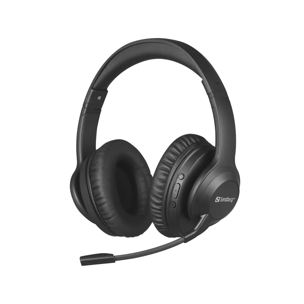 Casti Bluetooth Sandberg 126-45 Headset ANC+ENC Pro, negru