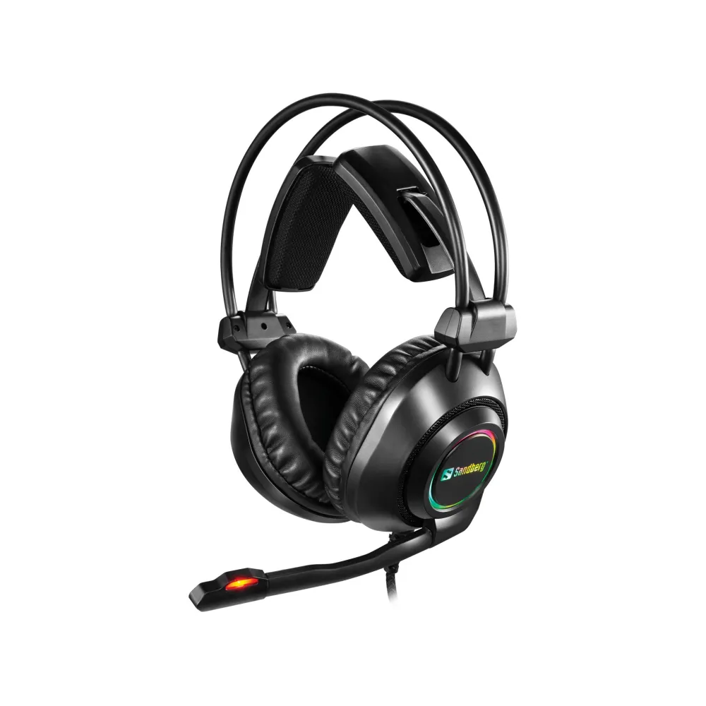 Casti Gaming Sandberg 126-08 Savage 7.1, USB, Microfon, RGB