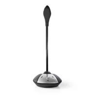 Microfon desktop USB negru/gri anulare zgomot de fundal, Nedis
