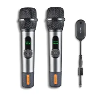 Set microfon wireless NGS Singer Star Duo 2.4GHz, jack 6.3mm, 2 microfoane+receptor