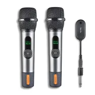 Set microfon wireless NGS Singer Star Duo 2.4GHz, jack 6.3mm, 2 microfoane+receptor