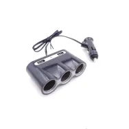 Multiplicator bricheta auto cu 3 iesiri si 2 iesiri USB 5V 3A Well