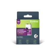 Acumulator Uniross 9V Li-ion 9V 400mAh, 3420mWh, incarcare USB-C, 1 buc/box