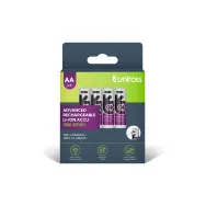Acumulator Uniross AA (R6) Li-ion 14500 1.5V 1400mAh, 2400mWh, incarcare USB-C, 4 buc/box
