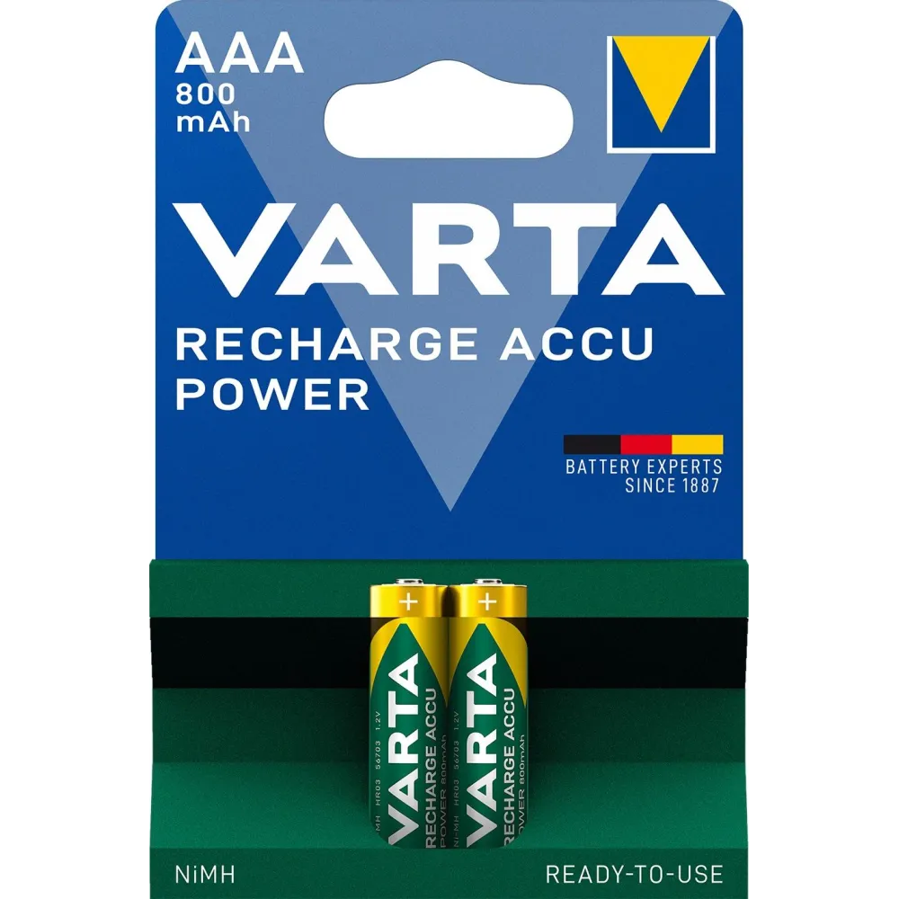 Acumulator R3 (AAA) 800mAh Ready2Use 2 buc/blister 56703 Varta