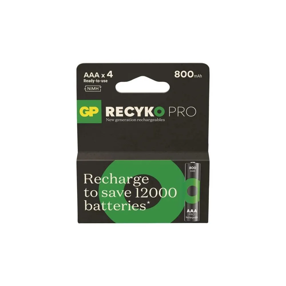 Acumulator R3 (AAA) NiMH 800mAh, 4 buc, GP ReCyko Pro
