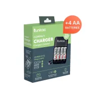 Incarcator NiMH AA/AAA/9V, Uniross UCU009A + 4x AA 2100mAh