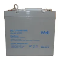 Acumulator plumb acid cu gel Well 12V 55AH, terminal M8