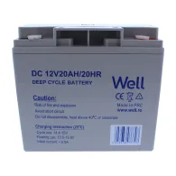 Acumulator plumb acid deep cycle Well 12V 20AH, terminal M5