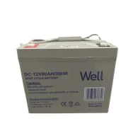 Acumulator plumb acid deep cycle Well 12V 80AH, terminal M8