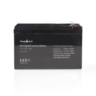 Acumulator plumb acid Nedis, 12V 12AH, 167 x 181 x 77 mm