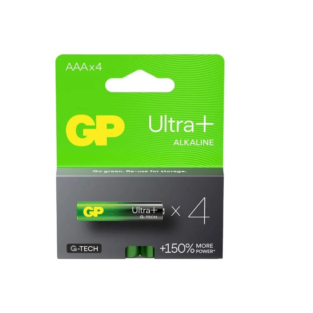 Baterie AAA (R3) alcalina UltraPlus GP 4buc