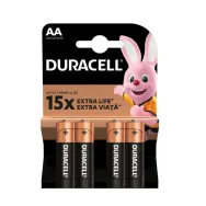 Baterie alcalina Duracell Basic R6 (AA) 4 buc/blister