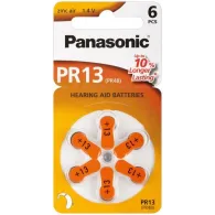 Baterie auditiva zinc-air V13, HA13, PR48 Panasonic