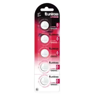 Baterie buton litiu Uniross CR2032 3V, 5 buc/blister