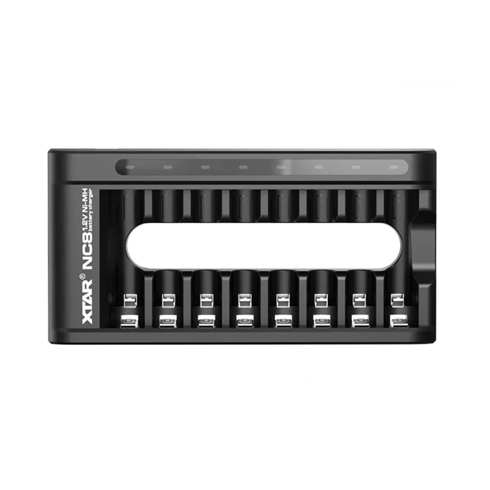Incarcator NiMH AA/AAA, 8 sloturi, USB-C, NC8 XTAR
