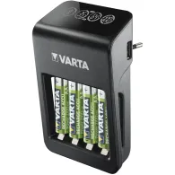 Incarcator Varta 57687, AA/AAA 9V NiMH, port USB, 4 acumulatori AA 2100 mAh