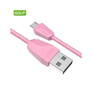 Cablu Incarcare microUSB Diamond Sync, Culoare Roz, Incarca cu 2A, Golf 27M