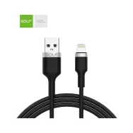 Cablu Incarcare USB iPhone Data Sync Metal, Culoare Negru, Incarca cu 3A, Golf 71I