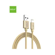 Cablu Incarcare USB iPhone Data Sync Quick, Culoare Auriu, Incarca cu 5A, Golf 76I