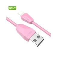 Cablu Incarcare USB iPhone Diamond Sync, Culoare Roz, Incarca cu 2A, Golf 27I