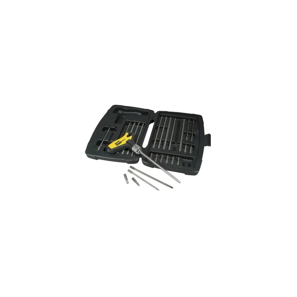 Stanley 0-79-153 Set mixt 25 biti cu maner T + carcasa