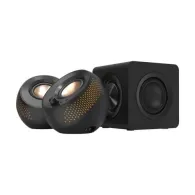 CREATIVE PEBBLE X Plus USB-C 2.1 Speakers w/Bluetooth 5.3, RGB Lighting, Aux, black