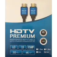 Cablu HDMI digital la HDMI digital mufe aurite 4K 3 ml. New TED600281