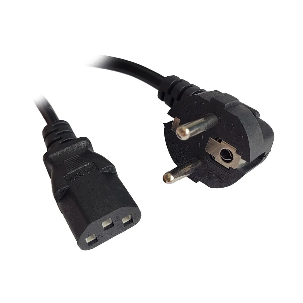 CABLU alimentare Spacer 5m, intrare Shucko, iesire C13, 10A, negru, "SPPW-SCHK-C13-10A-5.0"