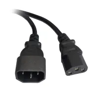 CABLU alimentare Spacer prelungitor, 1.8m, intrare C14, iesire C13, 10A, negru, "SPPW-C14-C13-10A-1.8"