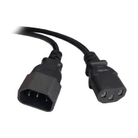 CABLU alimentare Spacer prelungitor, 1.8m, intrare C14, iesire C13, 6A, negru, "SPPW-C14-C13-6A-1.8"