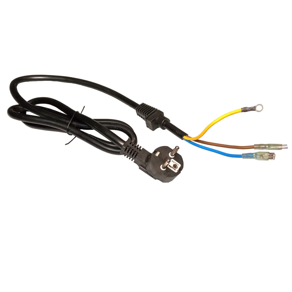 Cablu alimentare MYYM 3x2.5mmp, 1.5m, stecher Schuko si manson de protectie