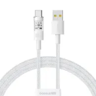 CABLU alimentare si date Baseus Gem, Fast Charging Data Cable pt. smartphone, USB la USB Type-C 100W, 2m, alb "P10373002211-01" 
