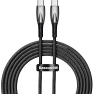 CABLU alimentare si date Baseus Glimmer, Fast Charging Data Cable pt. smartphone, USB Type-C la USB Type-C 100W, 2m, negru "CADH